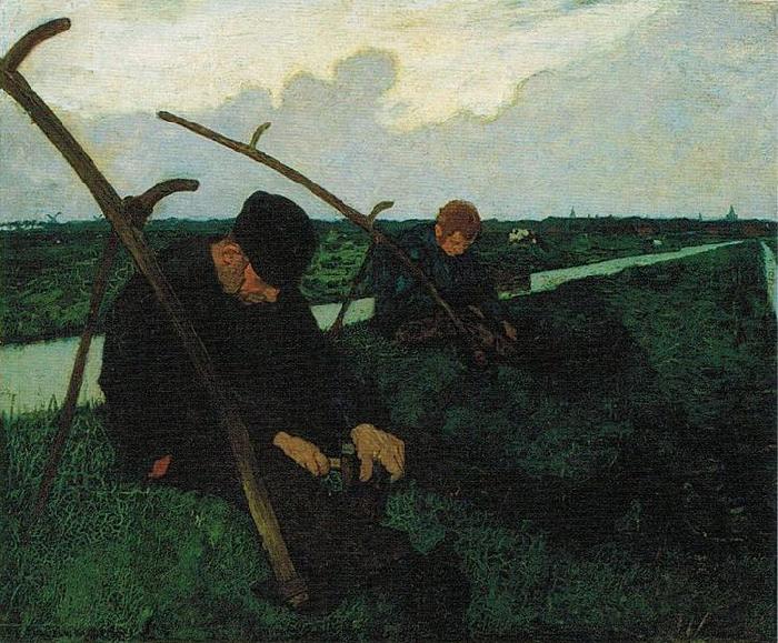 Charles W. Bartlett Scythe Menders, Holland